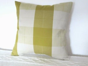 Prestigious Textiles mustard check Fabric 16" Cushion Cover - Picture 1 of 3
