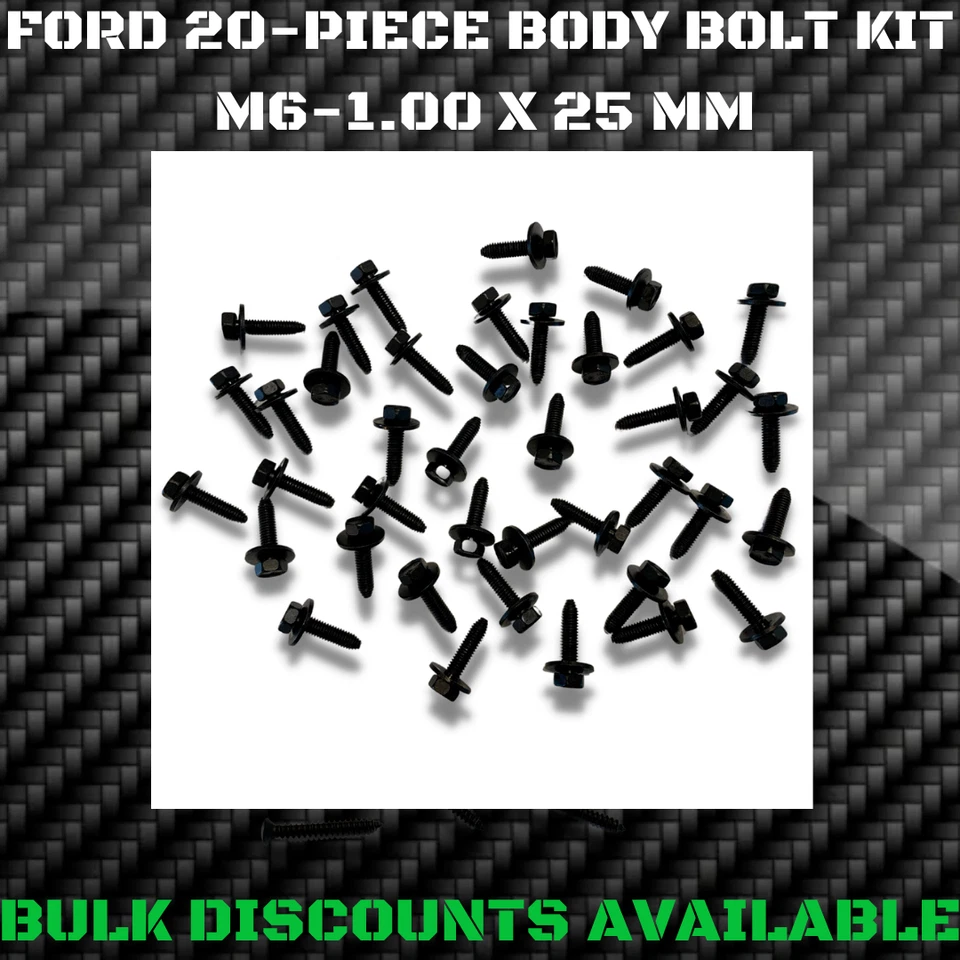 1983+ Ford Club Wagon Econoline Van E150 E250 E350 Body Bolts M6-1.00 X 25 OEM - Image 1 of 2