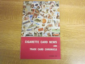 October 1978, CIGARETTE CARD NEWS, Gordon Howsden, Bernard Bosanquet, Nelson.