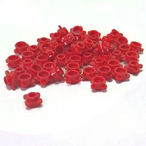 50 NEW LEGO Plate, Round 1 x 1 with Flower Edge (4 Knobs) Red - Picture 1 of 1