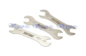 NEW ICETOOLZ 37X3 BIKE Cr-Mo STEEL HUB CONE WRENCHES TOOLS, 3pcs/SET - Picture 1 of 7