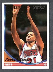 1993-94 TOPPS GOLD KEVIN EDWARDS CARD #258 **NM-MT** NEW JERSEY NETS