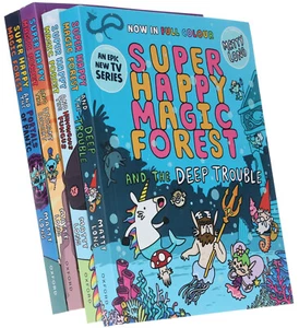 Super Happy Magic Forest Series by Matty Long 4 Books Collection Set-Ages 6+-PB - Picture 1 of 4