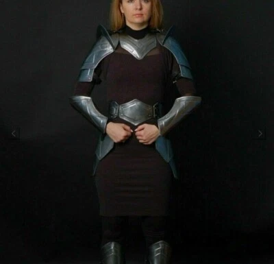 Medieval Knight Female Fantasy Costume steel Armor Lady Cuirass Costume Armor , - Image 1 of 4