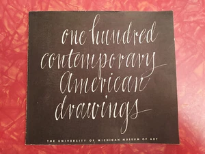 One Hundred Contemporary American Drawings - Rare 1965 UofM Museum of Art - MINT - Picture 1 of 12