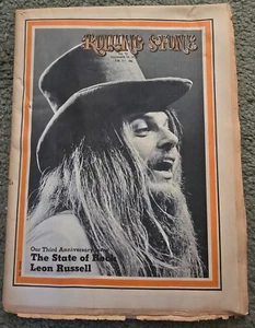 Leon Russell Rolling Stone Magazine December 10 1970 #72 Third Anniversary Issue - Picture 1 of 3
