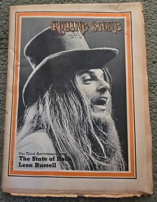 Leon Russell Rolling Stone Magazine December 10 1970 #72 Third Anniversary Issue - Image 1 of 3