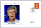 GB 2022 80th birthday paul mccartney beatles music cinema postal card #2