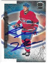 1999-00 Pacific Dynagon Ice Trevor Linden #103 Hand Signed Autographed Card 