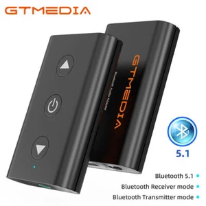 Bluetooth 5.1 Récepteur Transmetteur AUX 2 en 1 Stéréo Musique Maison Voiture Audio Adaptateur - Photo 1/24