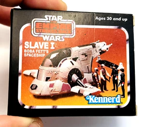Star Wars enamel Pin vintage Kenner fan made Boba Fett Slave 1 ESB MIB - Picture 1 of 7