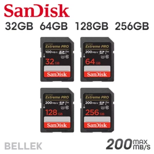 SanDisk SD Card Extreme PRO 64GB 128GB 256GB 512GB Class 10 Memory Card 200MB/s - Picture 1 of 5