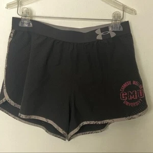 Carnegie Mellon University Under Armor Shorts schwarz mit rotem Logo Medium DAMEN - Bild 1 von 8