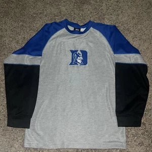 Starter Duke Blue Devils Blue Long Sleeve Shirt Kids Size 18-20 XL Vintage Rare. - Picture 1 of 4