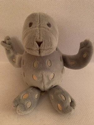 M&S Sea Lion Seal Otter Grey Plush Soft Toy 8”Spencer St Michael - Image 1 of 4