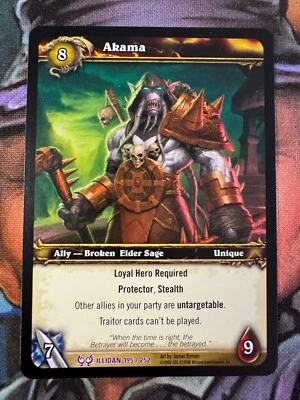 World of Warcraft TCG Illidan 195/252 Akama - Image 1 of 2