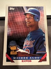 1993 Topps Moises Alou Montreal Expos #123 Gold Cup Rookie Card