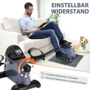 LCD Pedaltrainer Fitnessbike Mini Heimtrainer Arm und Beintrainer Büro~ - Bild 1 von 15