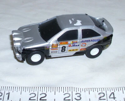 FORD ESCORT ROAD RALLY RACER SLOT CAR 1990s IN SILVER 1/43 - Image 1 of 3