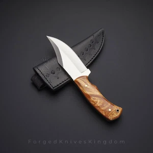 Rare!!! Custom Handmade D2 tool Steel Full Tang EDC Skinning Knife Resin Handle. - Picture 1 of 4