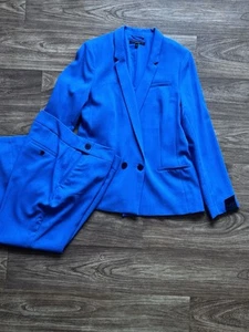 Next Emma Willis Blue Suit Trousers 14R And Jacket 14 Brand New with Tags - Picture 1 of 19