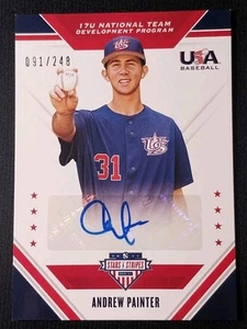 2020 Panini USA Stars & Stripes Andrew Painter #17U-AP Autograph /248 - Picture 1 of 6