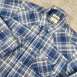 Ariat Shirt Mens Large Western L/S Pearl Snap Cowboy Rodeo Ranch Country Plaid - Picture 1 of 12