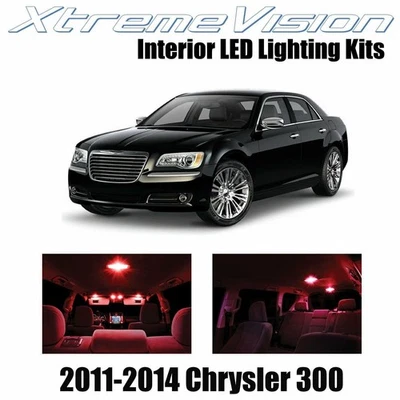 XtremeVision Interior LED for Chrysler 300/300C 2011-2014 (6 PCS) Red - Image 1 of 4