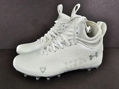 Under Armour Spotlight Lux MC 2.0 Football Cleats White 3025082-100 Mens 8.5-14 - Image 1 of 4