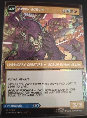 Norman Osborn/Green Goblin FOIL MINT Mythic 220 MTG Spider Man Set. - Imagen 1 de 2