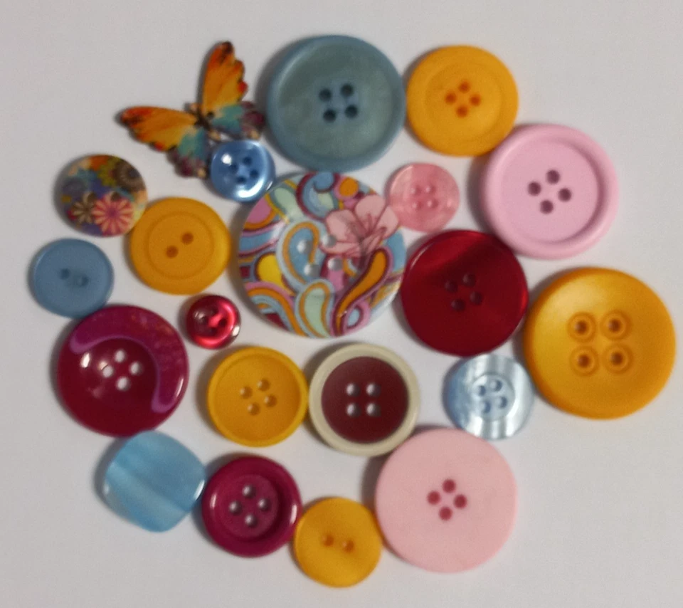 Knöpfe bunte Mischung Konvolut Basteln - Bild 1 von 1
