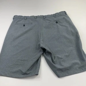 Greg Norman 42 (Fit 41W) Flat Golf Polyester Stretch 9" Shorts Gray - Picture 1 of 6