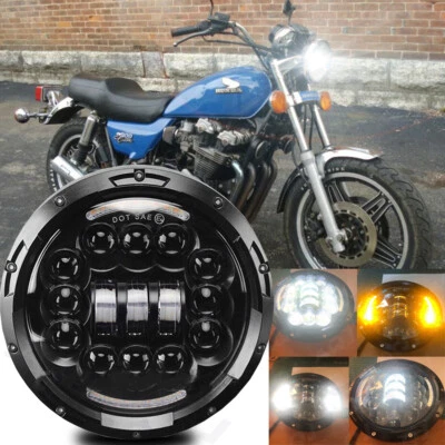 7" Inch Motorcycle LED Headlight For 1980 1981 1982 Honda CB750C CB900C Custom - Image 1 of 4