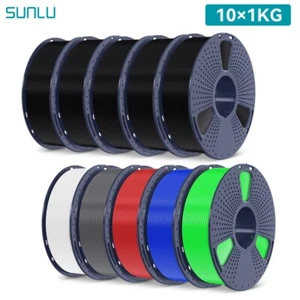 SUNLU 10× 1KG/Roll PLA+ Filament 1.75MM+/-0.02MM PLA PLUS 3D-Druckmaterial - Bild 1 von 63