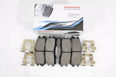 Asianautos Full Ceramic Rear Brake Pads With Hardware For Eagle Talon 1995-1998 - Image 1 of 4