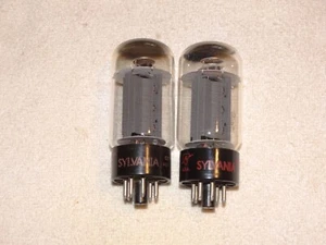 2 x 6L6GC Sylvania Tubes*Very Strong Matched (6%) Pair*#11 - Picture 1 of 4
