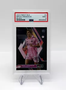 2023 Topps Finest MLS Black 10/10 Benja Cremaschi Inter Miami Rookie RC #4 PSA 9 - Picture 1 of 4