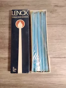 Candles by Lenox 1 dozen 10 inch candles light blue - Picture 1 of 2