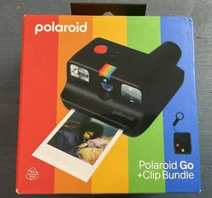 Polaroid Go +Clip Bundle - Mini Instant Camera - Black New Factory Sealed - Picture 1 of 4