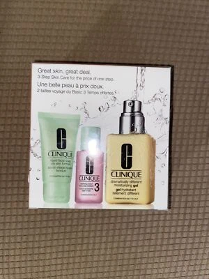 Clinique 3-Step Skin Care System Type 3 Combination Oily to Oily Skin 3pc Set - Image 1 of 4