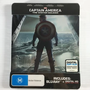 Captain America The Winter Soldier Steelbook Blu-ray Region A B C Bluray TRACKED - Picture 1 of 7
