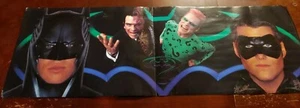Vintage Batman Forever Movie Poster Large Horizontal Val Kilmer Jim Carrey 1995 - Picture 1 of 12