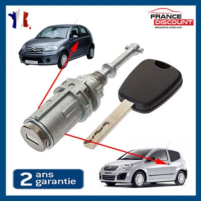 Barillet de Porte Avant Gauche pour Citroën C2 & C3 = 9170W9 9170T9 - Immagine 1 di 4
