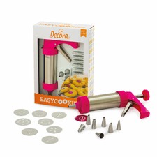 PISTOLA FORMA BISCOTTI MACCHINA SPARA BISCOTTI 13 TRAFILE 8 CORNETTI ACCIAIO
