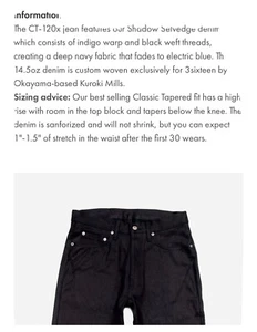 3sixteen jeans - Picture 1 of 14