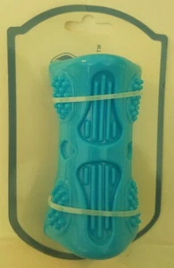SatisPet Triangle Dog Toy with Squeeker, Blue New - Picture 1 of 2
