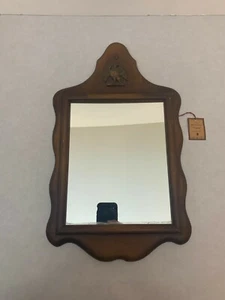 Three Mountaineers - Mirror with Eagle Emblem - Genuine Olde Pine Finish Frame - Picture 1 of 7