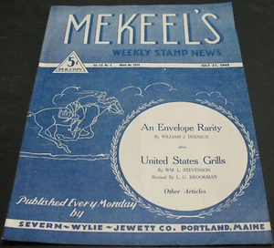 Mekeel's Weekly Stamp News July 27 1942 An Envelope Rarity + more Scarce - Picture 1 of 3