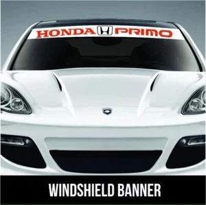 Primo honda windshield banner sticker Window Vinyl Decal Stickers For JDM Cars - Picture 1 of 2