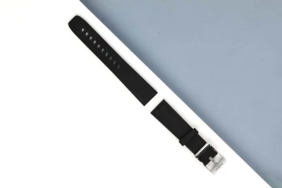 CORREA DE GOMA NEGRA BREITLING 20MM-18MM 132S Y ESPIGA DE ACERO INOXIDABLE Foto 1 de 2